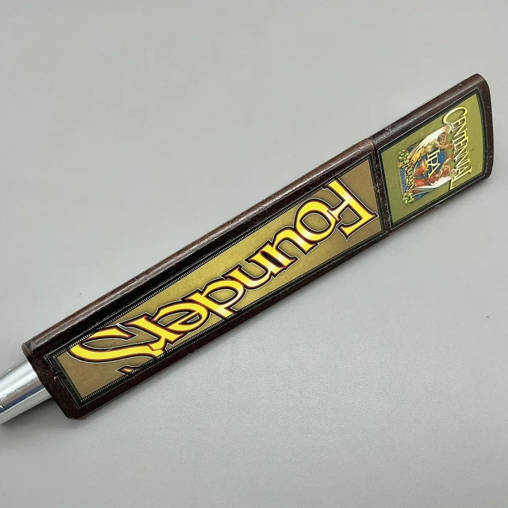 Founders Centennial IPA Beer Tap Handle Brown Gold Bar Pub Draft Taproom Decor